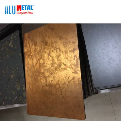 Parede composta de alumínio de bronze de cobre vermelha 3mm do metal do painel 4mm