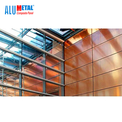O painel composto 1000mm do metal de alumínio anodizou o cobre à prova de fogo