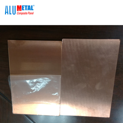 do painel composto de alumínio do metal de 3200mm parede de bronze de cobre interna