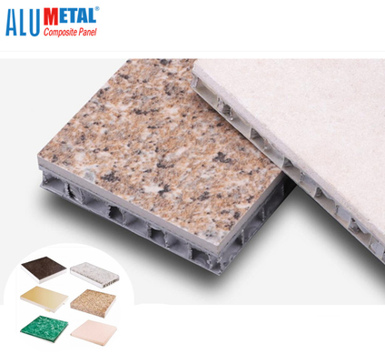 Fuzileiro naval composto de alumínio Nano do painel de pedra à prova de fogo 6mm do favo de mel