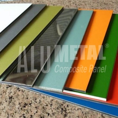 painel composto do alumínio do PE AA3003 de 3mm que imprime a superfície do espelho
