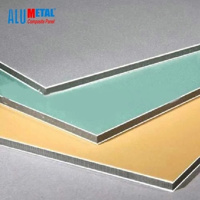 Painéis de parede 0.3mm de alumínio compostos de alumínio escovados do painel 4mm de PVDF