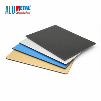 do preto composto exterior decorativo do painel de Alumetal do brilho da folha do ACP do metal de 2mm azul branco