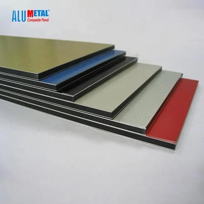 Alumetal escovou a parede interior Matte Color almofadando decorativo do ACP dos materiais de construção