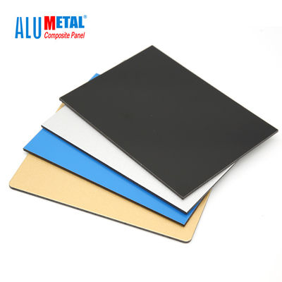 da folha composta de alumínio do ACP do painel do PE do núcleo do LDPE de 4mm decoração à prova de fogo 1500mm da porta