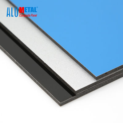 da folha composta de alumínio do ACP do painel do PE do núcleo do LDPE de 4mm decoração à prova de fogo 1500mm da porta