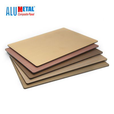 o metal composto 0.06mm de alumínio de 600mm almofada a folha do Acp para anti bacteriano da parede