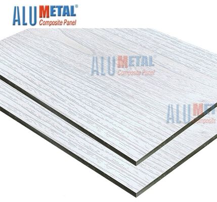 Painel composto de alumínio 6mm da ligação de madeira revestida NANO de 1500 x de 4000mm