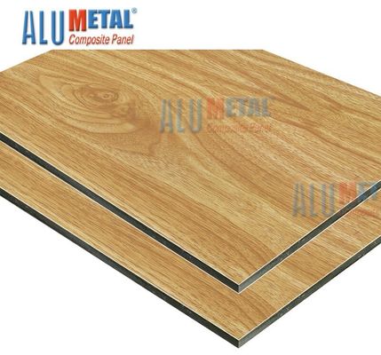 Painel composto de alumínio 6mm da ligação de madeira revestida NANO de 1500 x de 4000mm