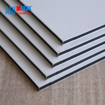 material de construção composto de alumínio anti-bacteriano da folha 1250mm do Acp do painel de 4mm PVDF