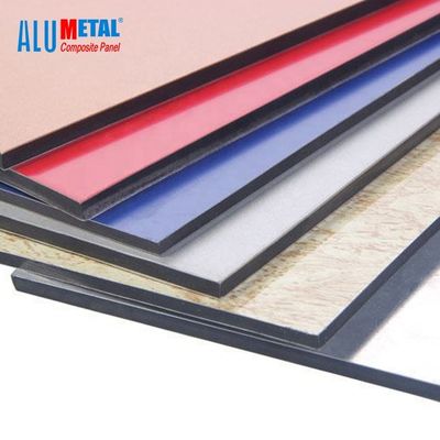 material de construção composto de alumínio anti-bacteriano da folha 1250mm do Acp do painel de 4mm PVDF