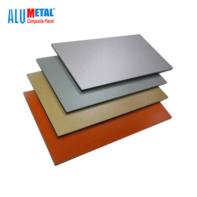 folha composta de alumínio escovada 1220x2440mm 5mm AA1100 do painel de PVDF