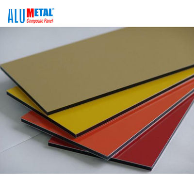 folha composta de alumínio escovada 1220x2440mm 5mm AA1100 do painel de PVDF