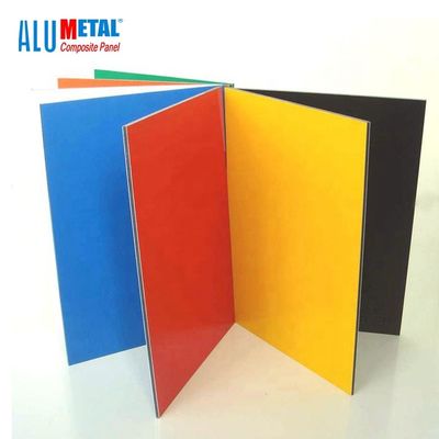 núcleo material composto de alumínio 10mm do LDPE do painel do espelho da fachada de 1500mm