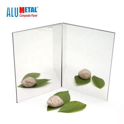 Revestimento composto de alumínio ACP 0.5MM da parede do painel 1220mm do espelho de prata de A2 franco