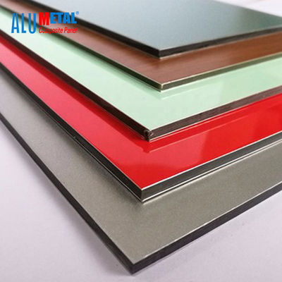 painéis de parede materiais do painel composto do metal de 1500x5000 milímetro 6mm FEVE