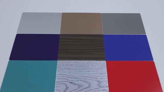 revestimento composto de alumínio à prova de fogo arquitetónico do painel B1 3000mm PVDF de 0.50mm