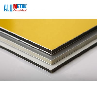 painel composto de alumínio de 2440mm 3mm Pvdf anodizado para a parede exterior