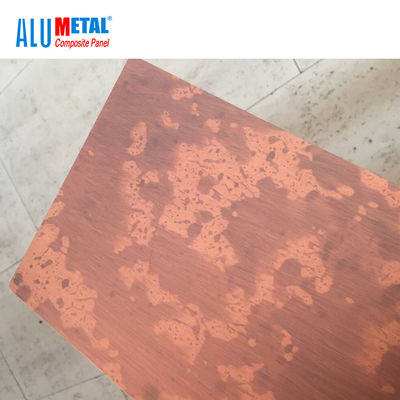 LDPE composto escovado 1000mm da folha 4mm do painel do metal interno de alumínio