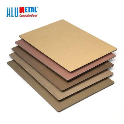 cobre composto de alumínio de aço 1250mm Nacreous do painel de 3mm PVDF Acm