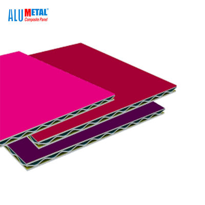 O material ondulado de alumínio almofada o revestimento do revestimento PVDF de 1220X2440MM Acp