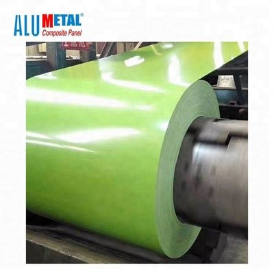 O PVC de alumínio 8011 2500MM revestido colorido da bobina revestiu a bobina de alumínio 0.06MM da guarnição