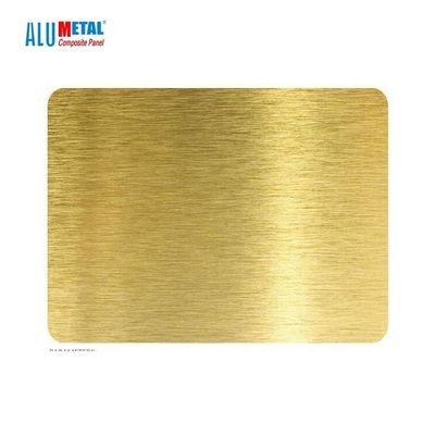 o PVC de 5mm escovou a folha composta de alumínio AA3003 do painel Nacreous