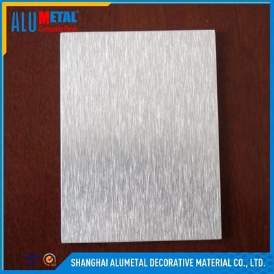 AA3003 lustrado 4mm escovou a folha composta de alumínio 1220MM do painel