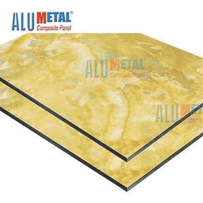 Estática composta de alumínio do painel 0.05mm do mármore Nacreous de Crossbond anti 5800mm