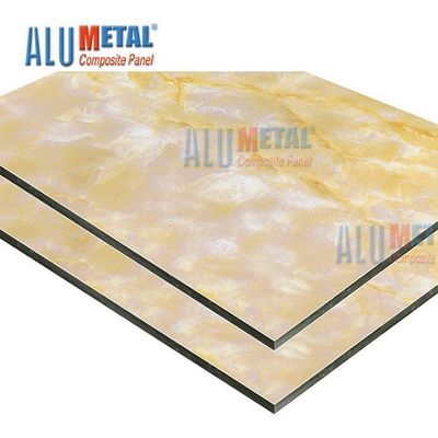 Estática composta de alumínio do painel 0.05mm do mármore Nacreous de Crossbond anti 5800mm