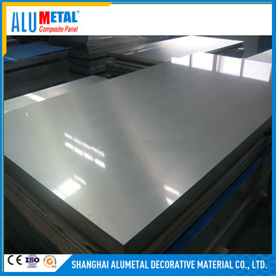 2mm PVDF revestiu a placa composta de alumínio do revestimento da gaveta da prata 1220mm do painel do Acp