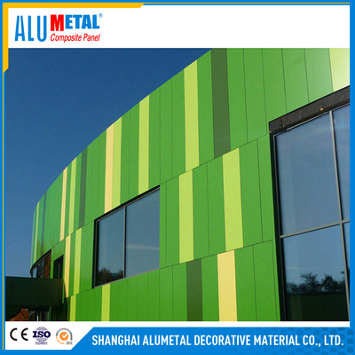 Painel composto de alumínio arquitetónico anodizado 2mm de Pvdf 3mm