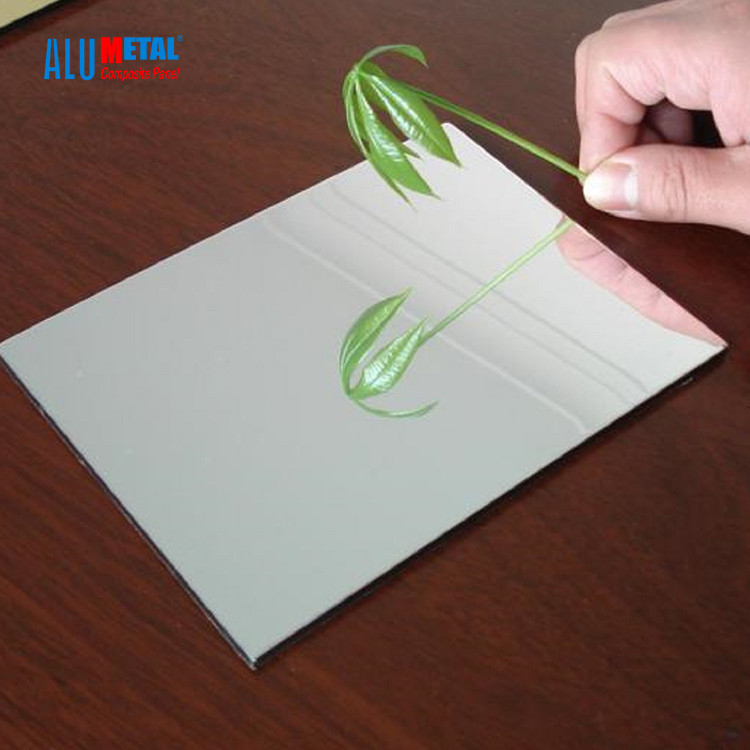 Núcleo grosso composto de alumínio do HDPE da folha 0.5mm do painel do espelho B1 à prova de fogo