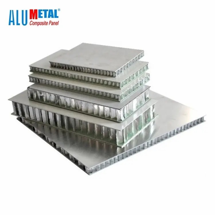 painel de sanduíche de alumínio do núcleo de favo de mel de 15mm 25mm 10mm PVDF para o espaço aéreo