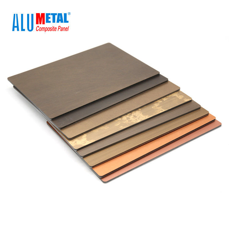 o metal composto 0.06mm de alumínio de 600mm almofada a folha do Acp para anti bacteriano da parede