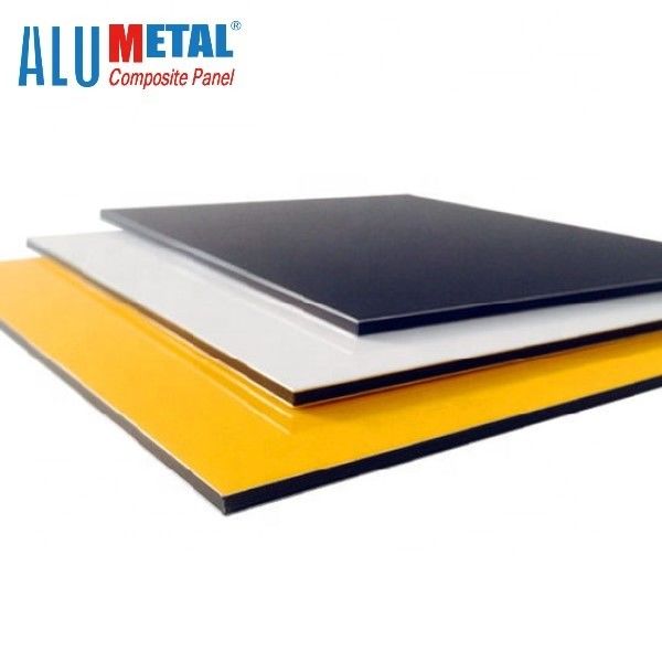 O PE composto de alumínio avaliado do painel do fogo de 0.4MM 1250mm pintou a folha preta AA3003 do Acp