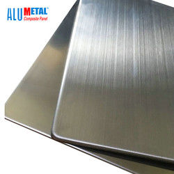 painéis de parede exteriores resistentes à corrosão do metal do painel composto PVDF do metal de 0.3mm 1220mm