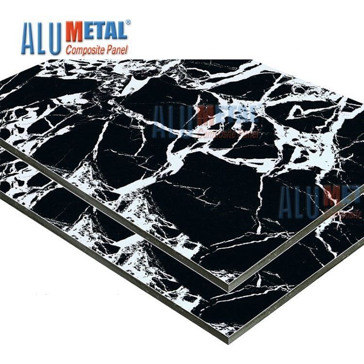 folha composta de mármore decorativa 4mm do Acp da alumina do painel AA3003 de 0.08mm 1500mm
